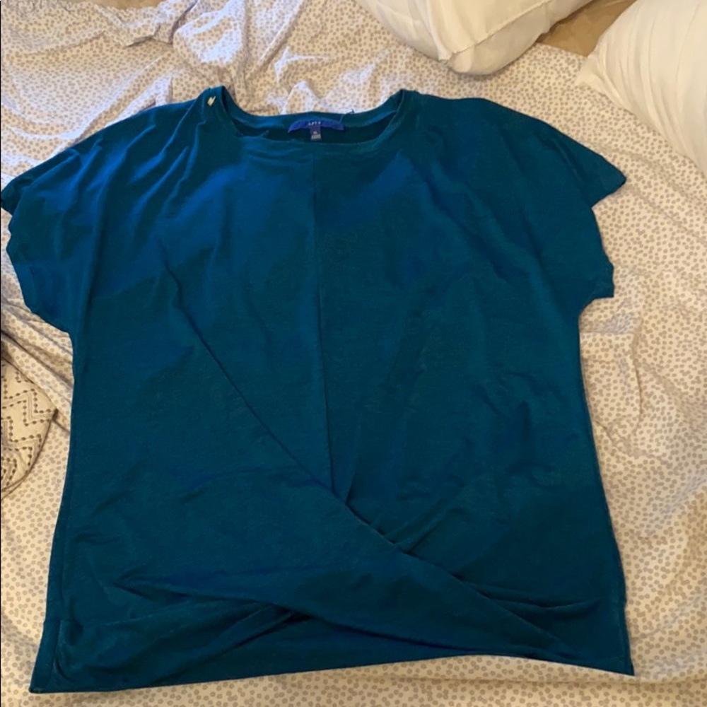 Blue twist blouse